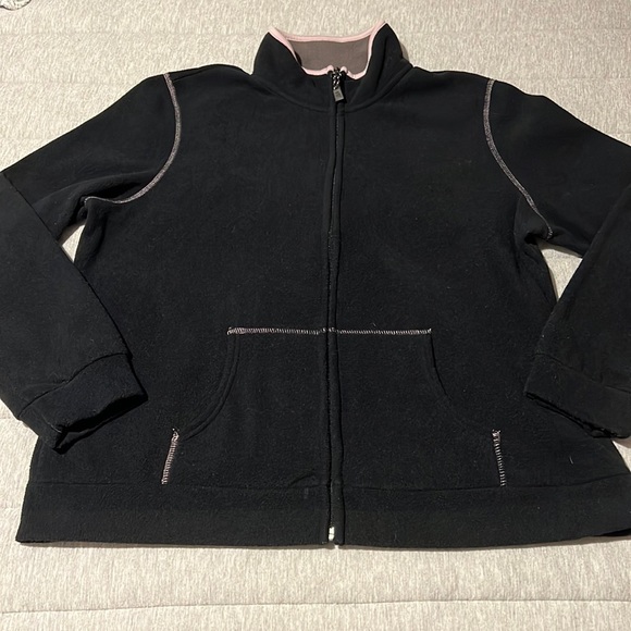 Old Navy XL Black Zip-Up Sweatshirt - Picture 2 of 7